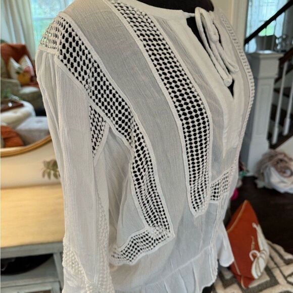 Black rainn White Boho Blouse - Picture 2 of 5